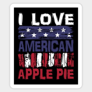 I Love American Apple Pie Sticker